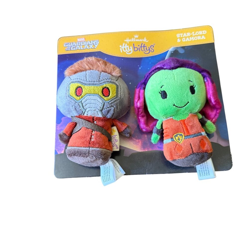 Hallmark Itty Bittys Guardians Of The Galaxy Star-Lord & Gamora Plush Set